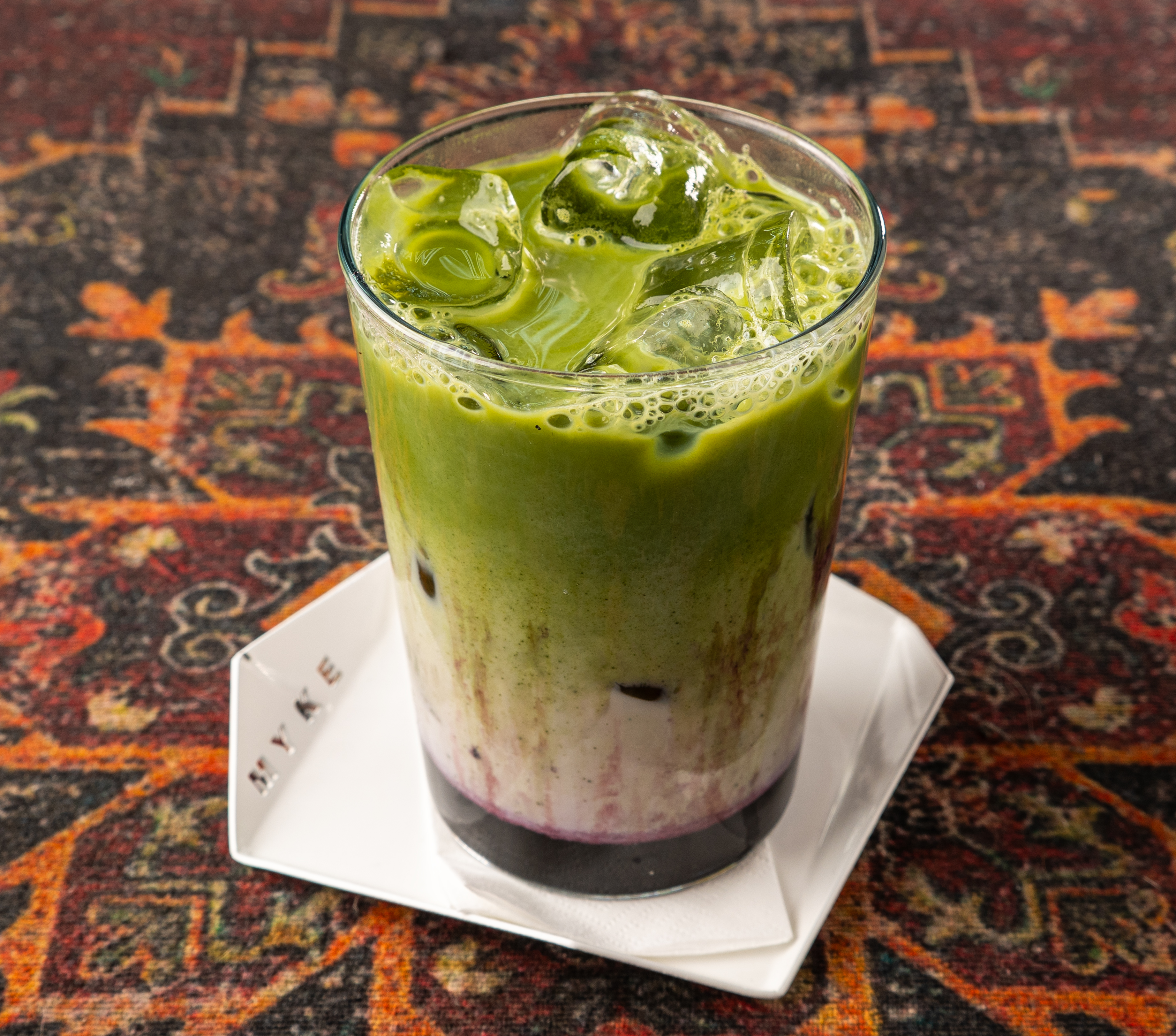 ICE BLUE BERRY MATCHA LATTE
